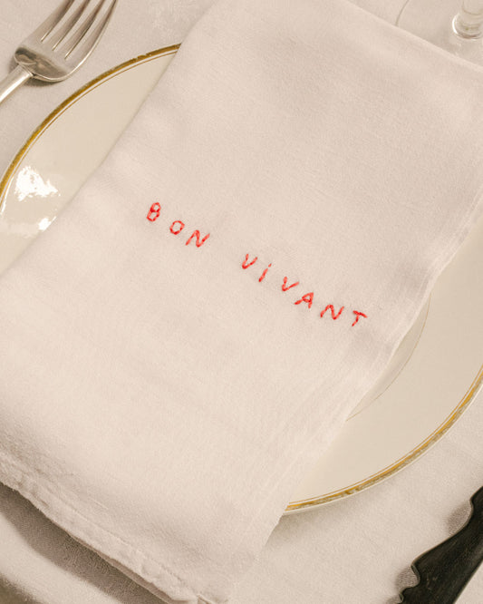 Serviette de Table Mot Rouge