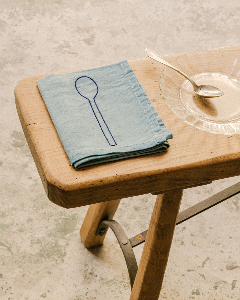 Serviette de Table Petite Cuillère Indigo
