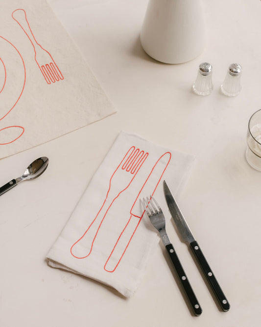 Serviette de Table Fourchette & Couteau