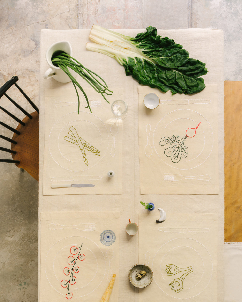 Set de Table Assiettes Légumes