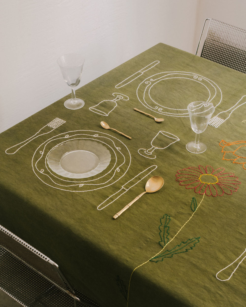 Nappe Déjeuner Sur l'Herbe Avec Fleurs