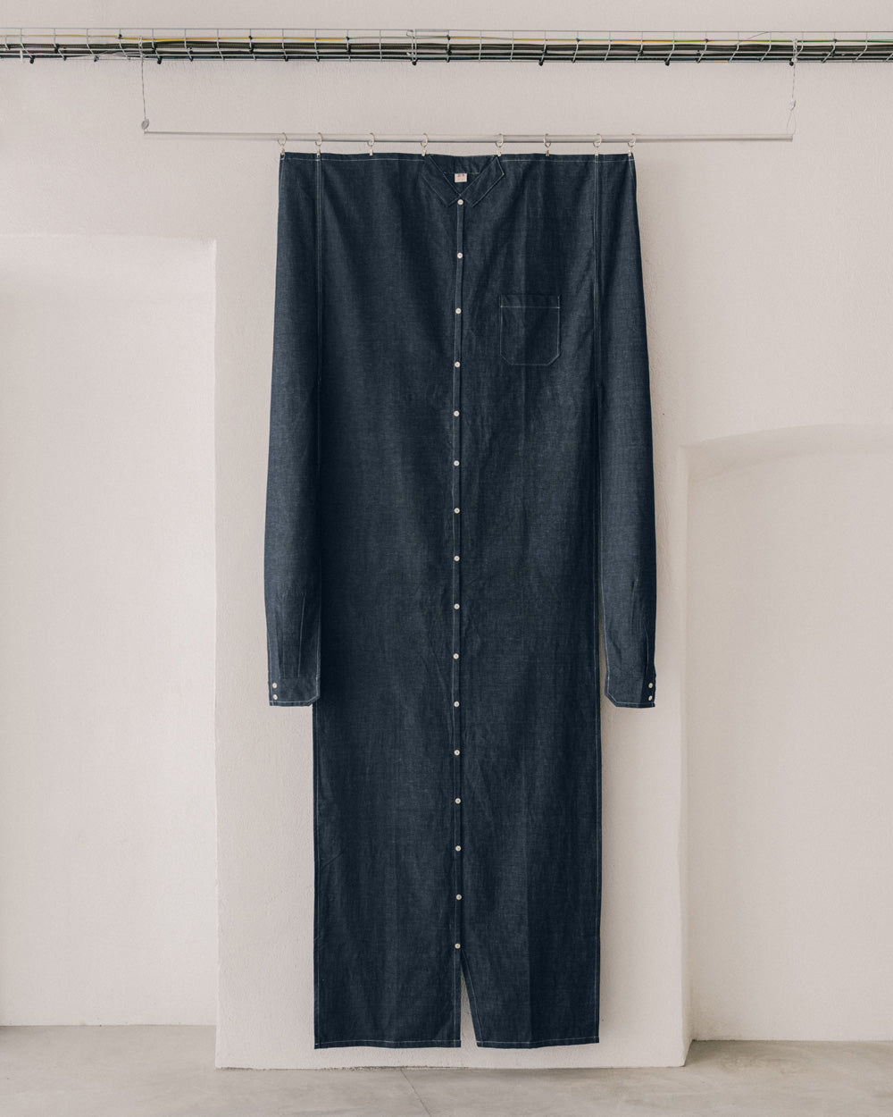 Le Rideau-Chemise Indigo