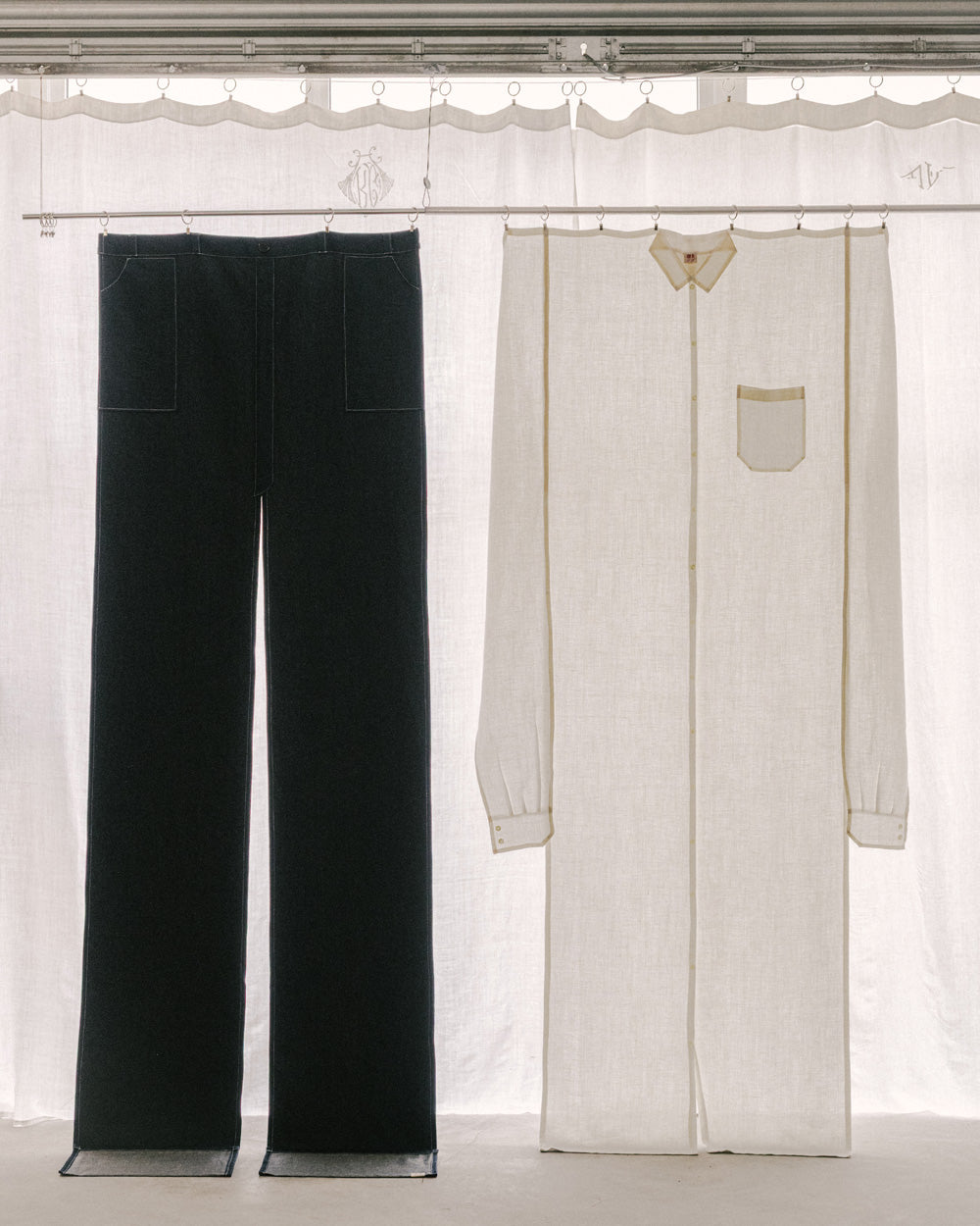 Le Rideau-Chemise en Lin