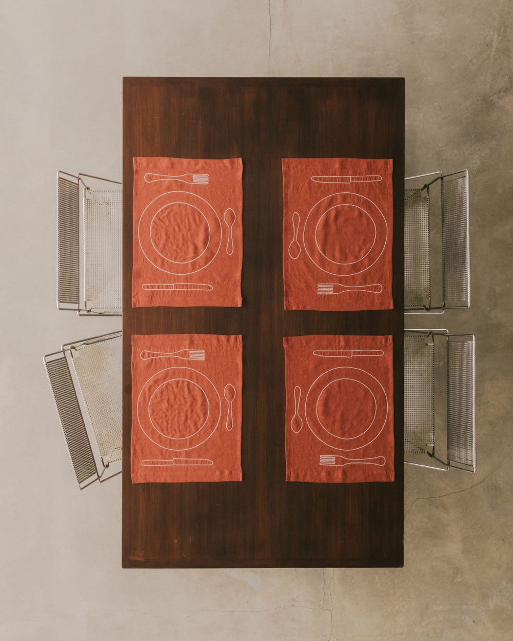 Terracotta Minimalist Solo Placemat