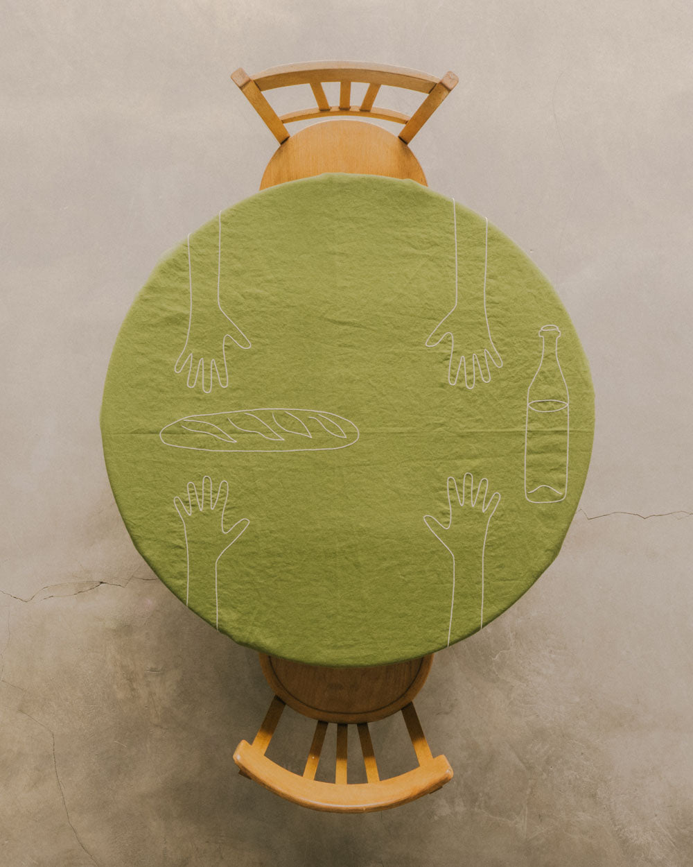 Hands on the Table Tablecloth for 2