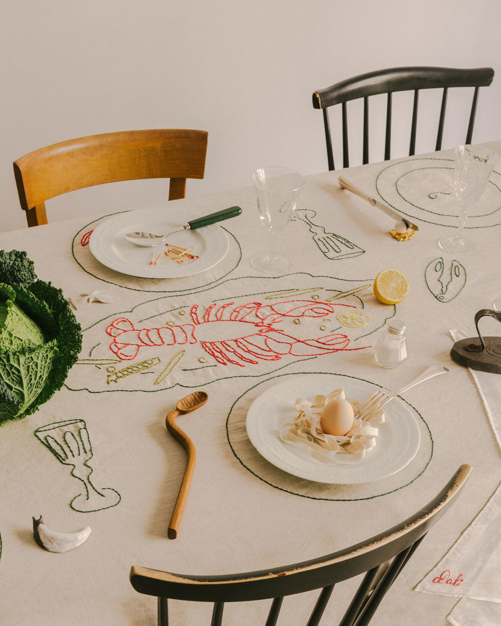 Dalí's Dinner Tablecloth