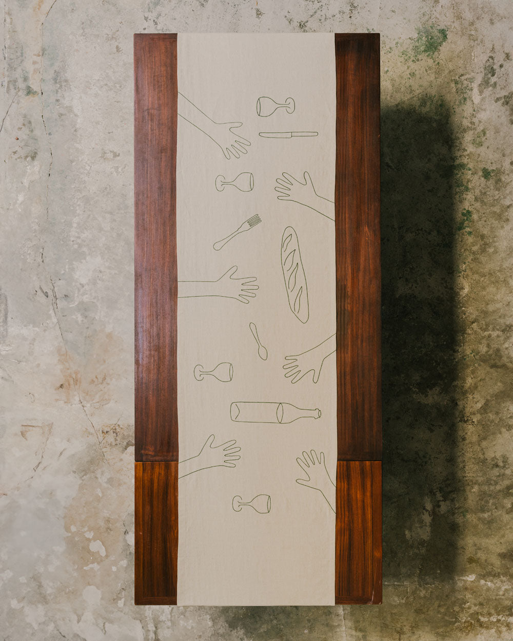 Hands on the Table Runner