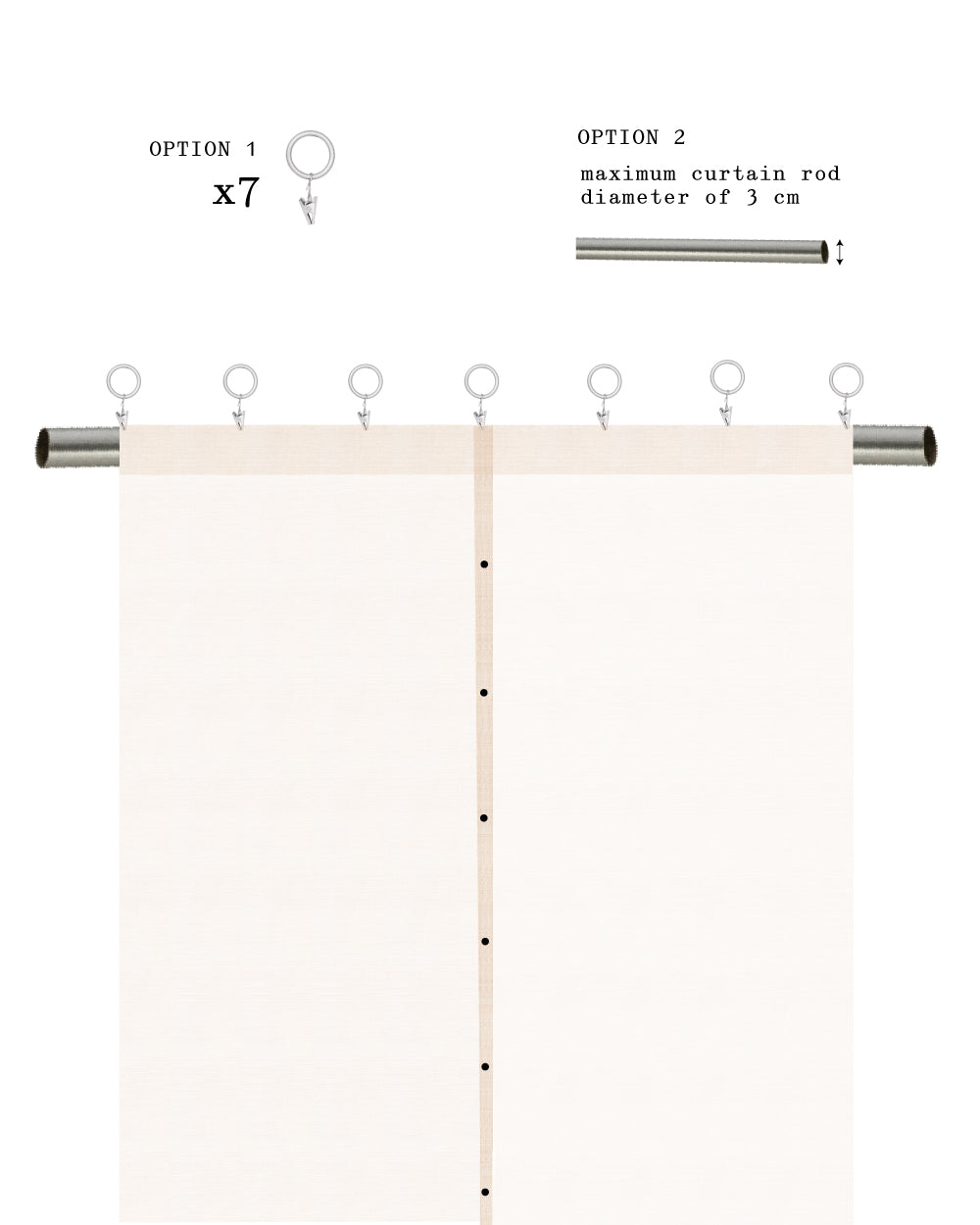 The Buttoned Clothing-Curtain