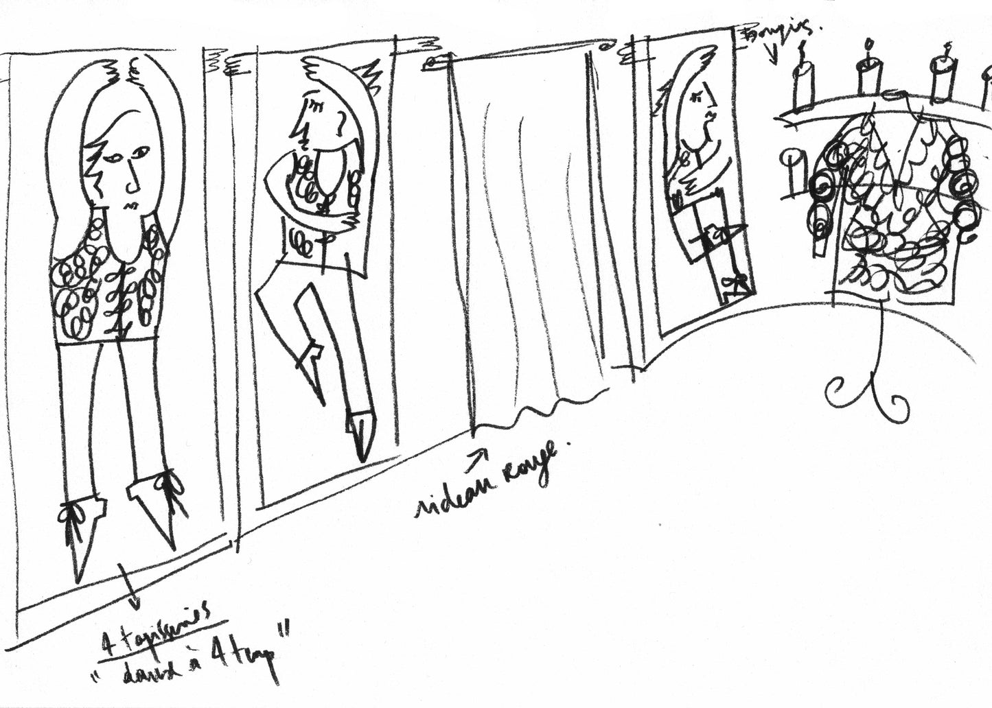 Tapisserie "La Danse du Paon" de Situations Romantiques - #03