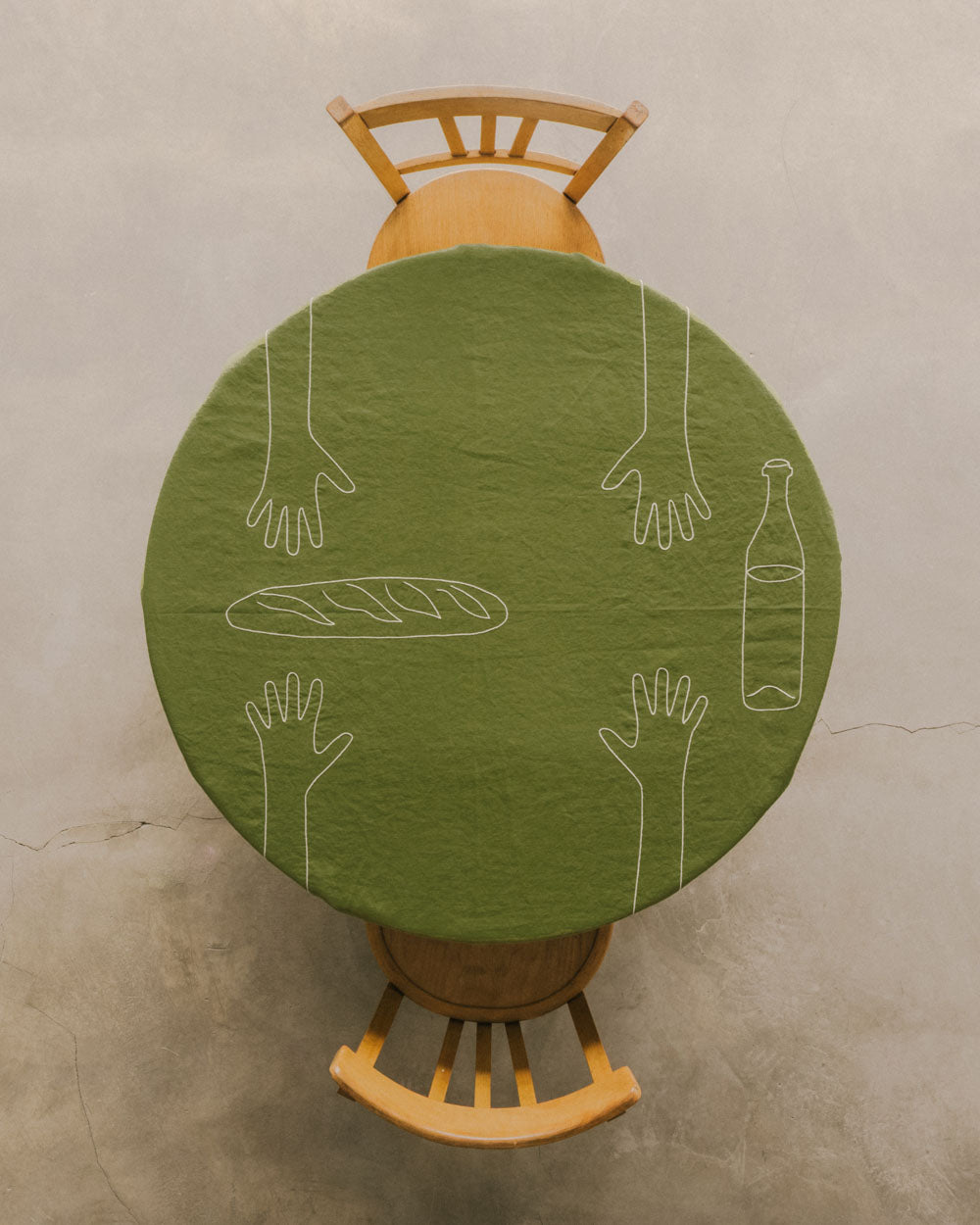 Nappe Mains sur la Table pour 2