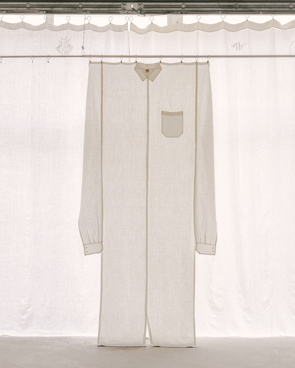 The White Shirt-Curtain