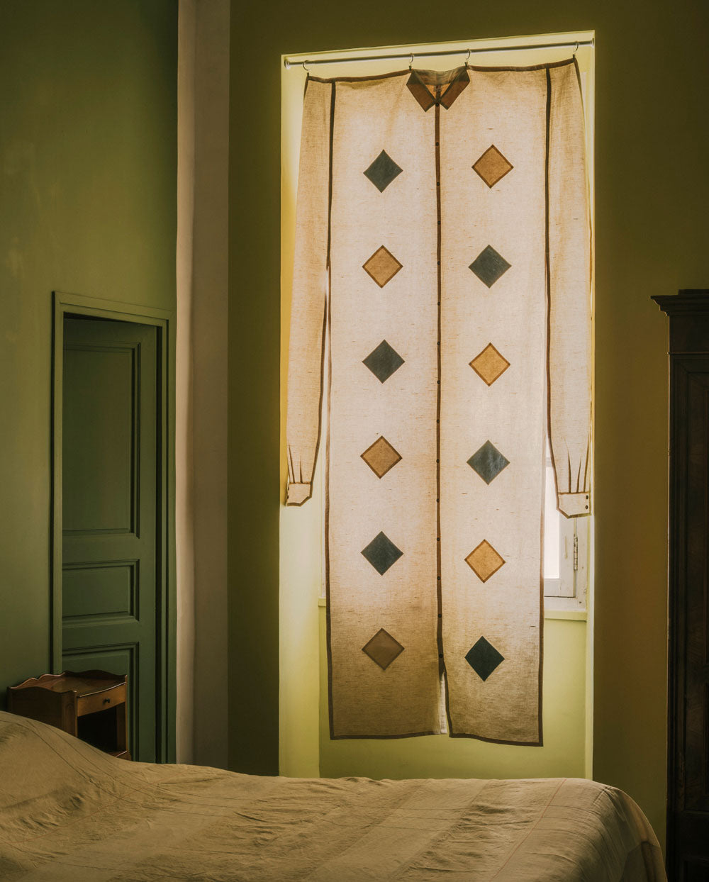 The Checkerboard Shirt-Curtain