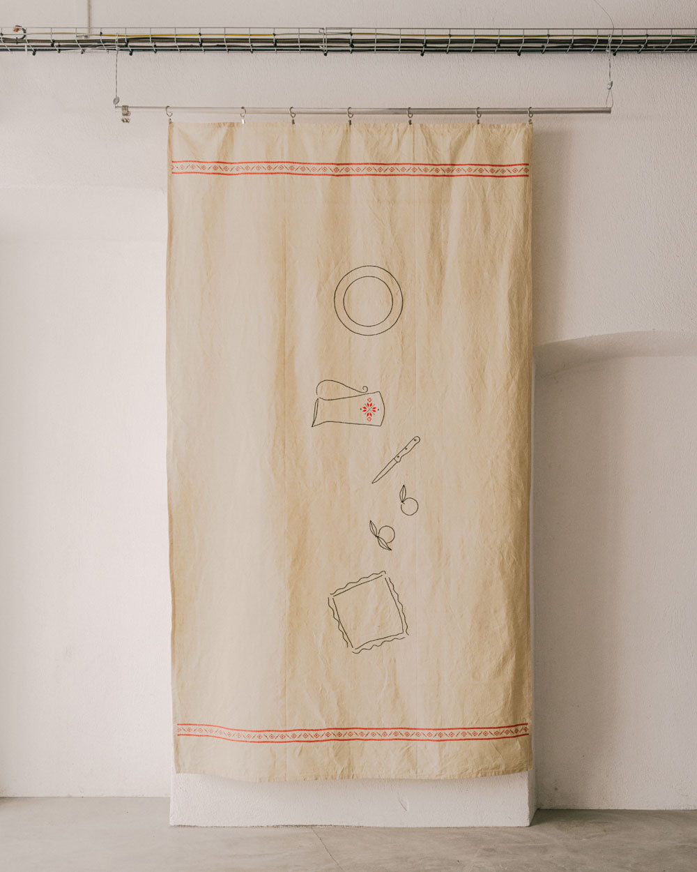 Cross-Stitch Tablecloth Corridor Citoyen x Sarah Espeute