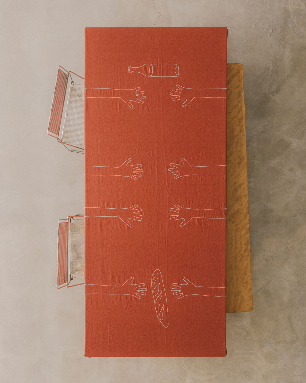 Nappe Mains sur la Table pour 4