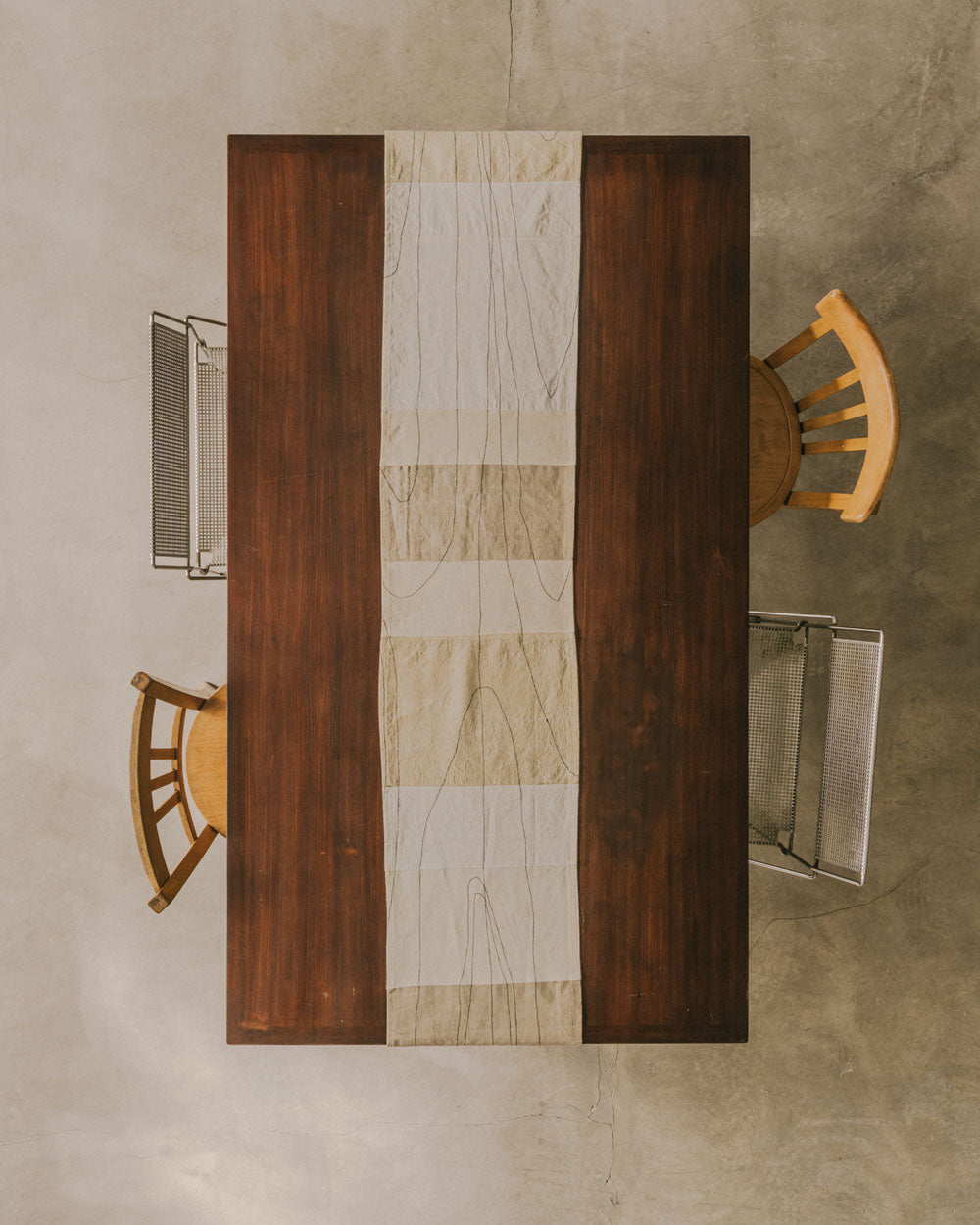 Chemin de Table "Bois" OROS Design x Sarah Espeute