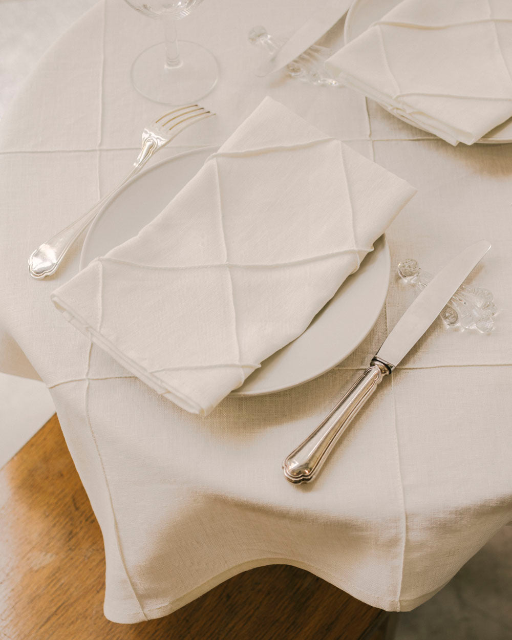 Checkered Pleated Napkin