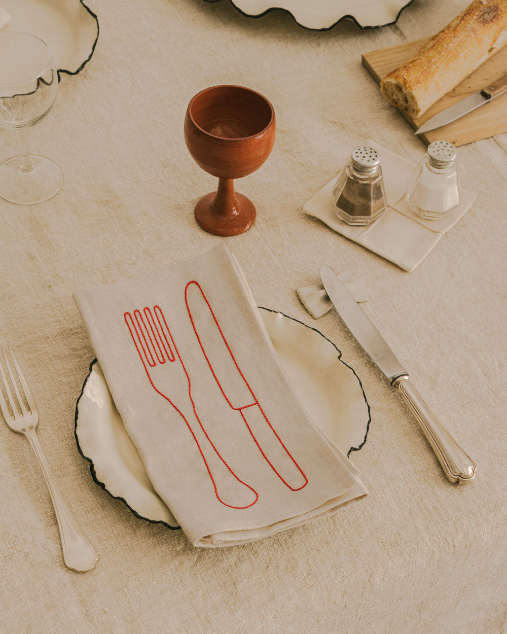 Serviette de Table Fourchette & Couteau
