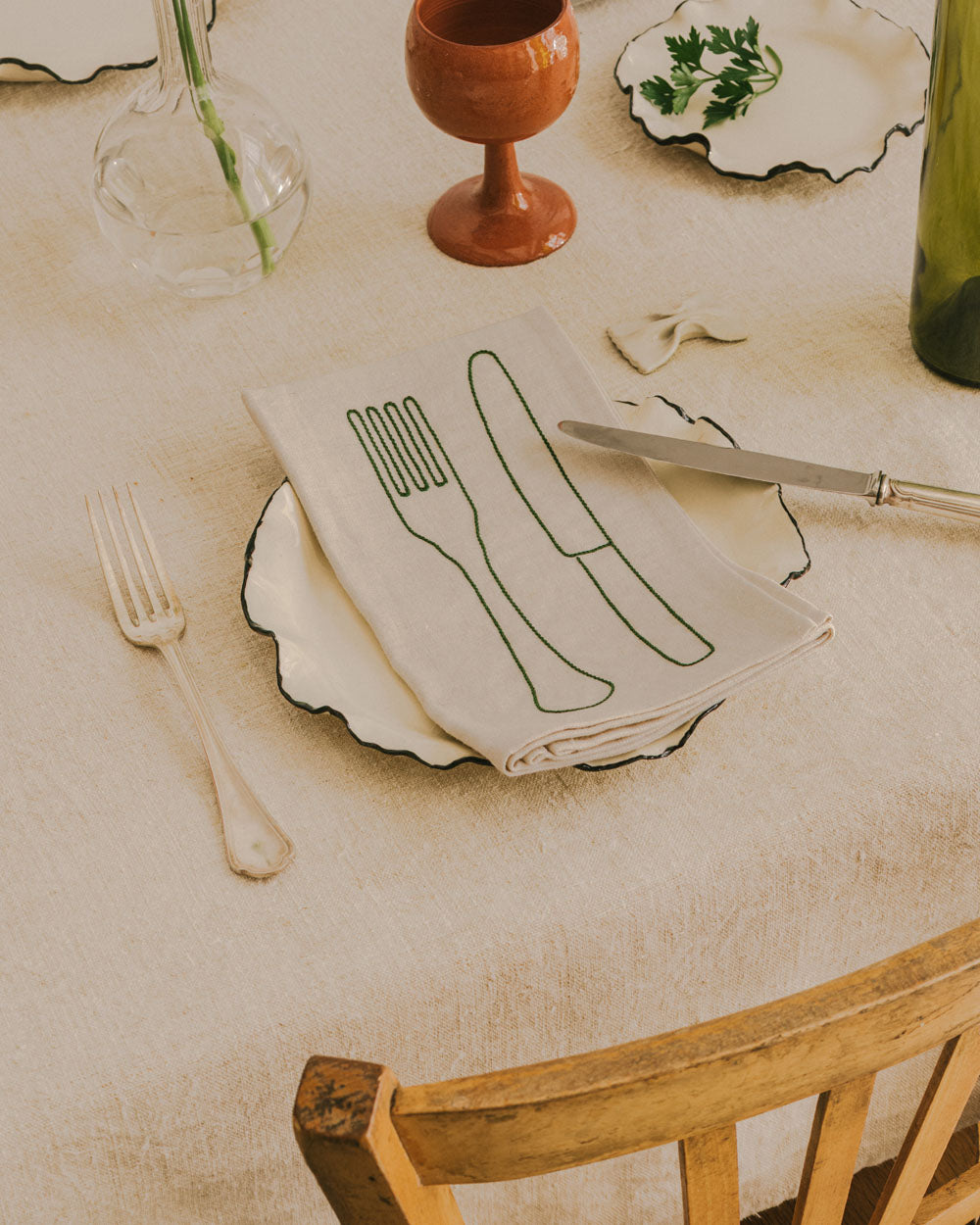 Serviette de Table Fourchette & Couteau