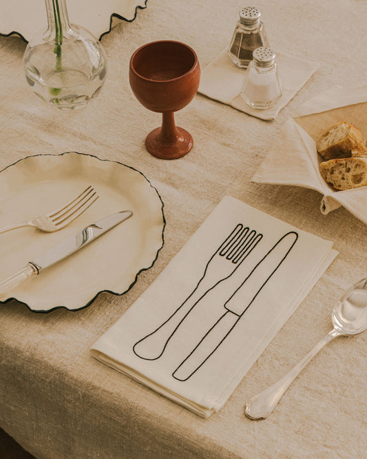 Serviette de Table Fourchette & Couteau