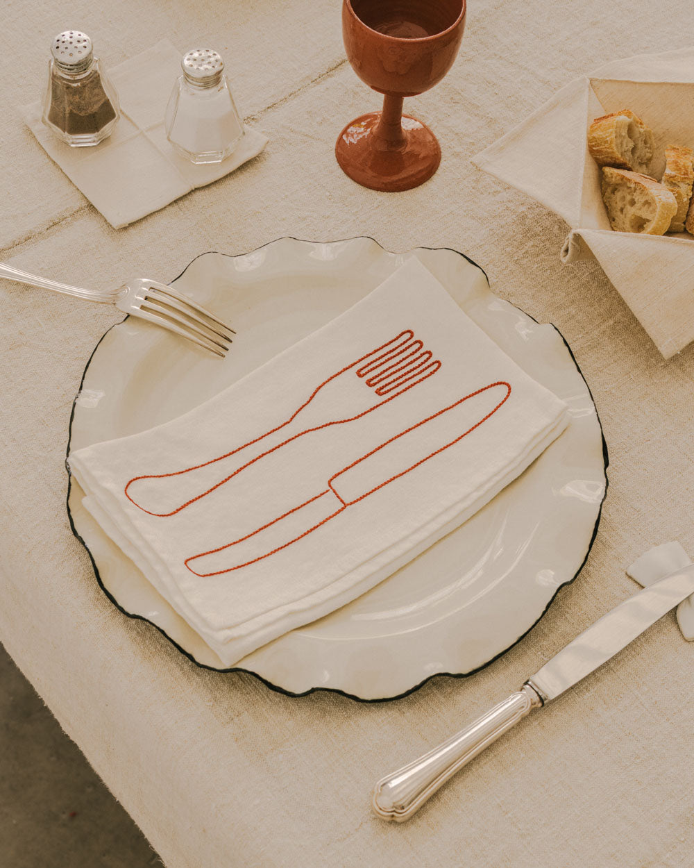 Serviette de Table Fourchette & Couteau