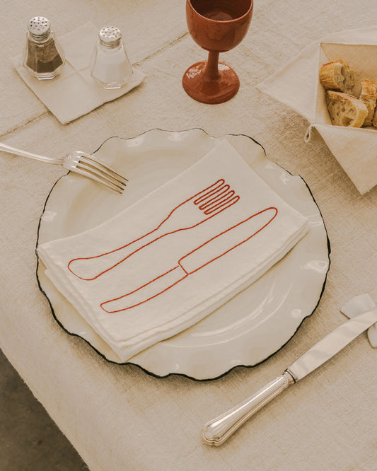 Serviette de Table Fourchette & Couteau