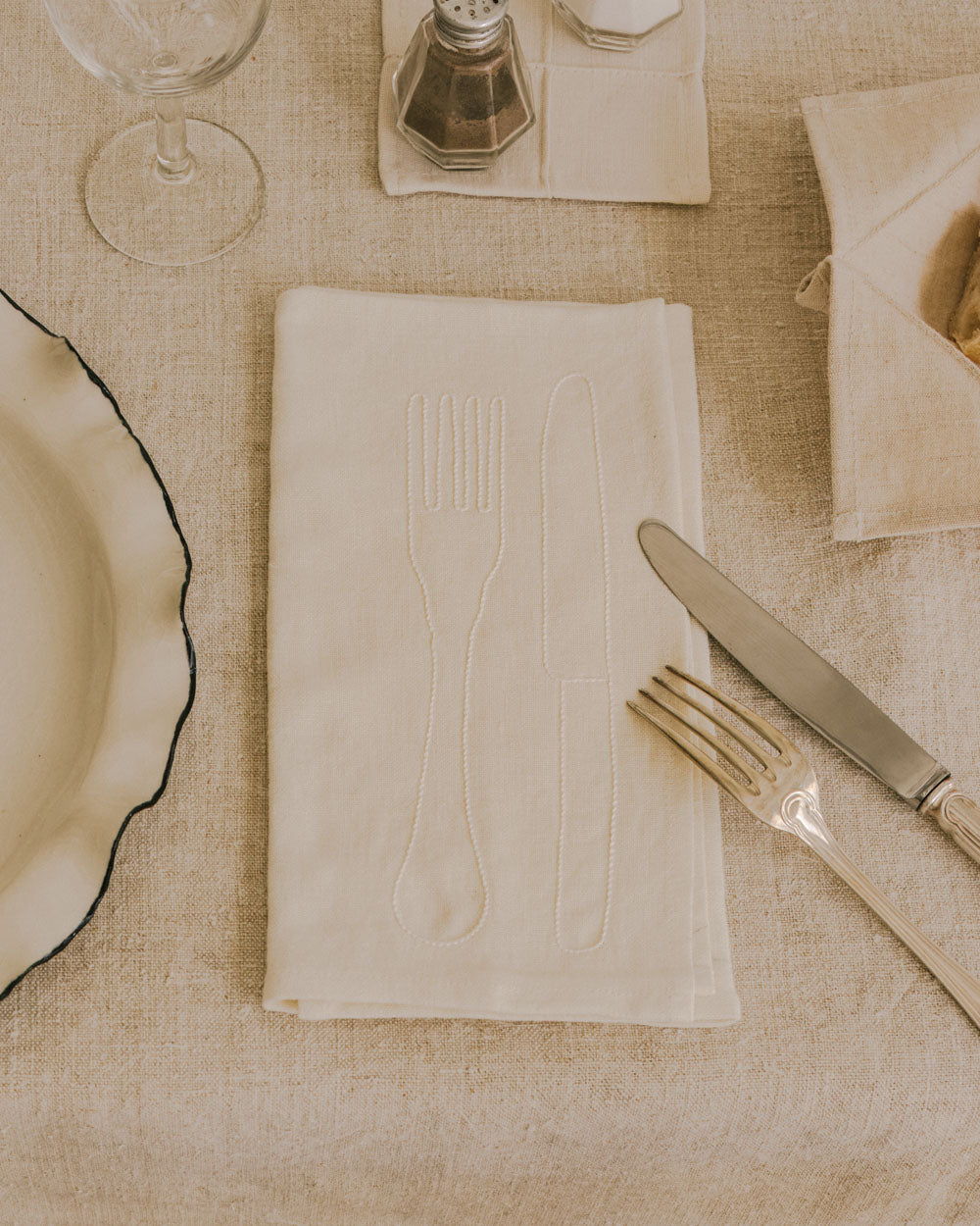Serviette de Table Fourchette & Couteau