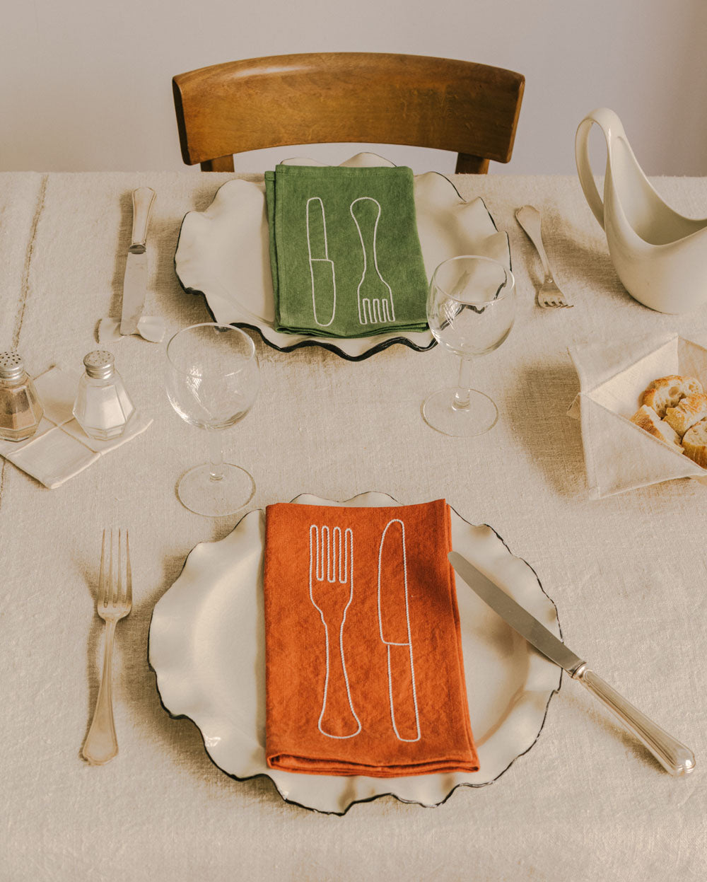 Serviette de Table Fourchette & Couteau