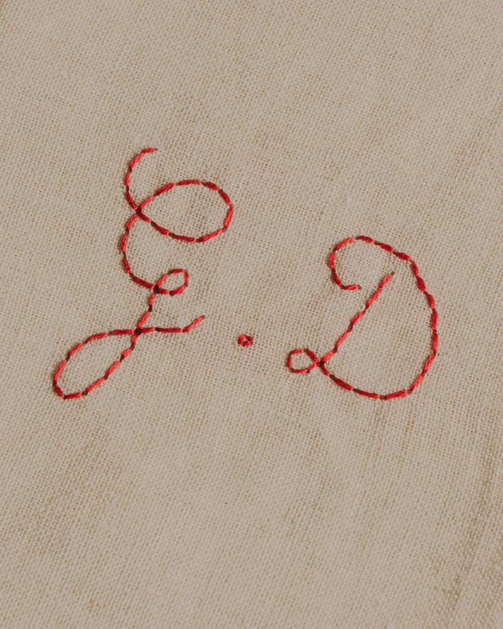 La Serviette Personnalisée, Initiales