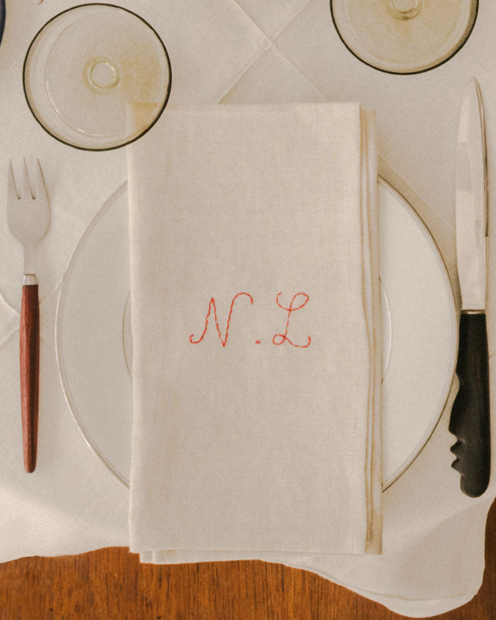 La Serviette Personnalisée, Initiales
