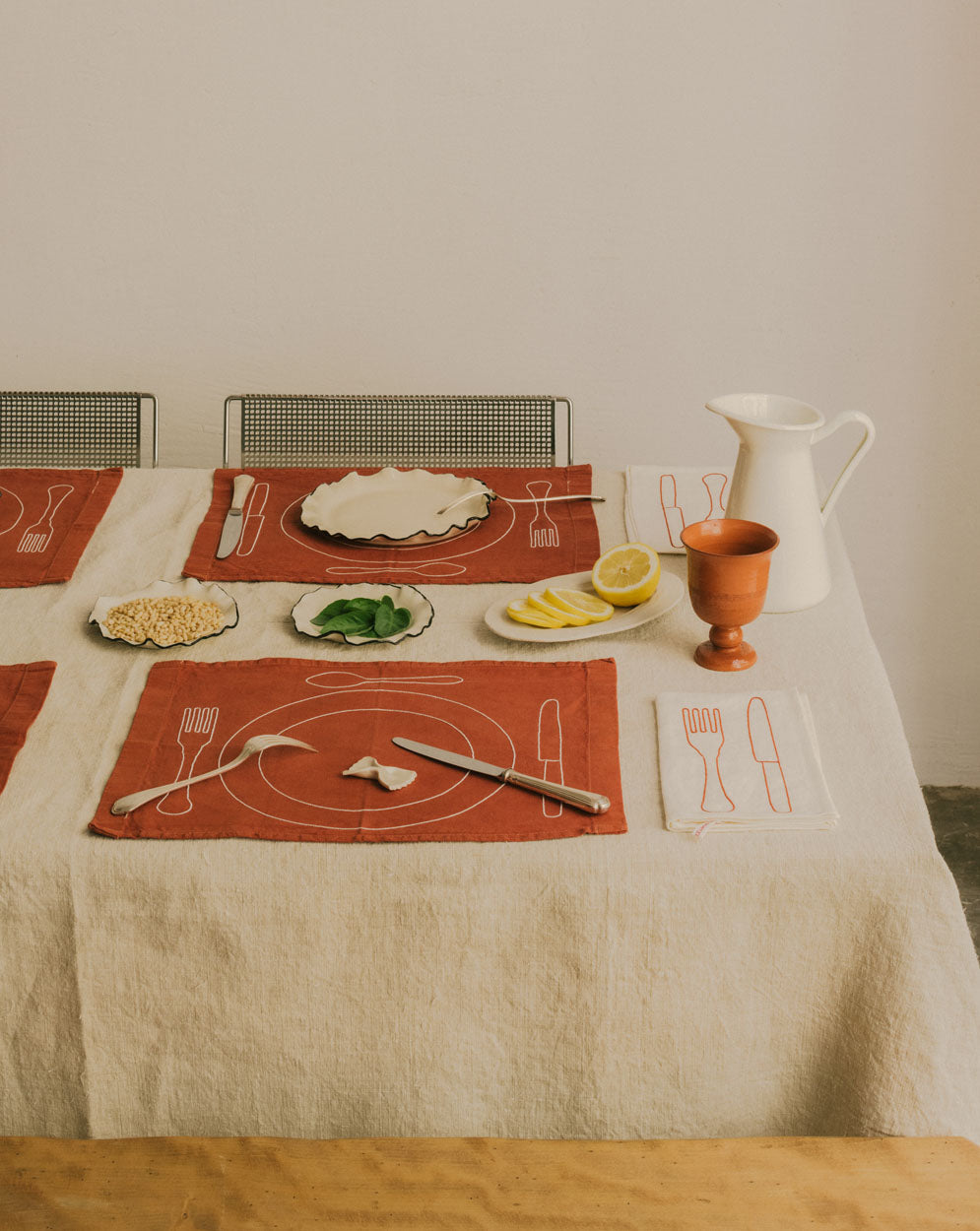Terracotta Minimalist Solo Placemat