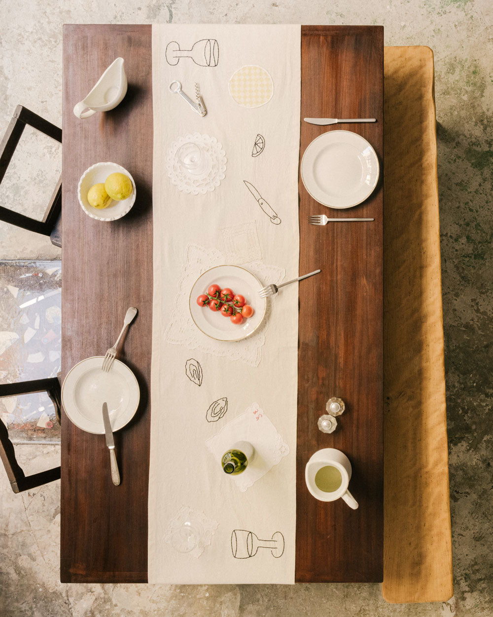 Vintage Doily Table Runner